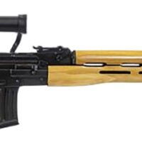 Century Arms RI035VN PSL w/Optic 7.62x54mmR 10+1 24.50" Black Steel Barrel & Receiver, Black Wood Skeletonized Stock