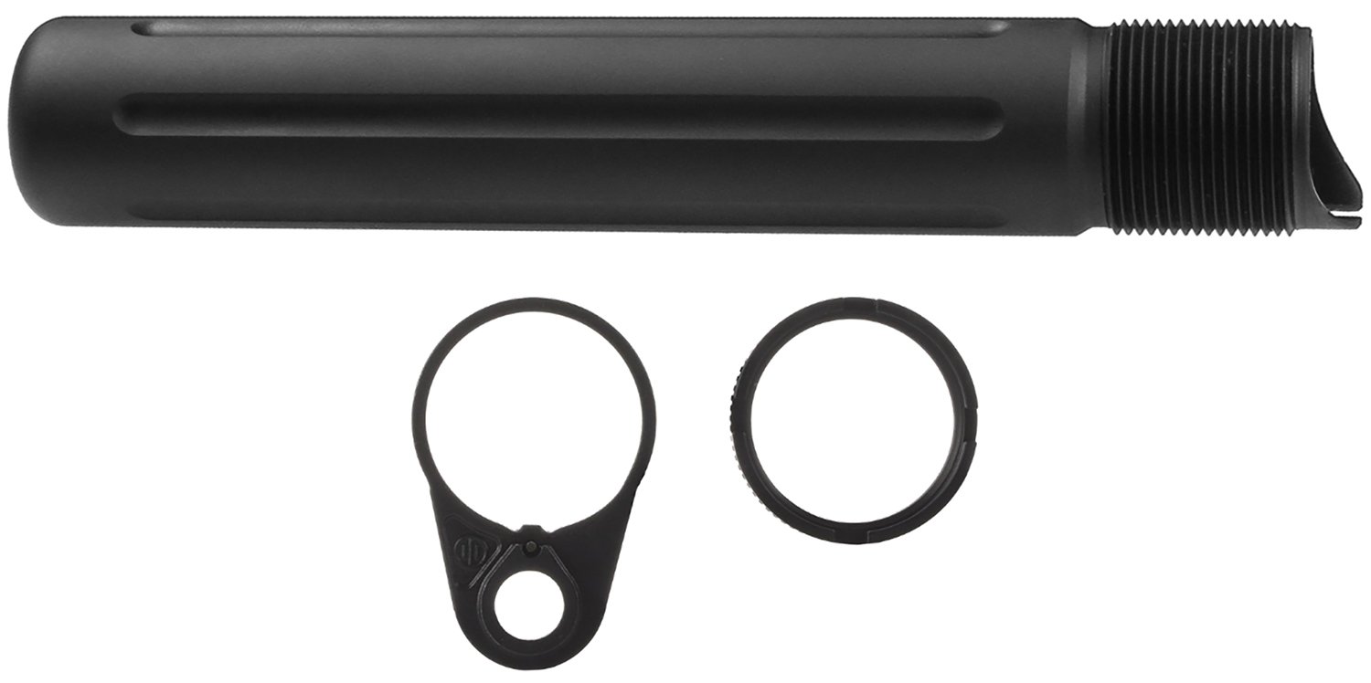 Primary Weapons 4G2BTPB-1F Castle Nut 7075 T-6 Aluminum Black Anodized
