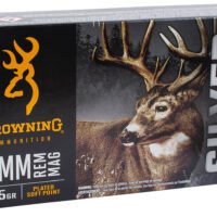 Browning Ammo B192600071  Silver 7mmRem Mag 175gr Plated Soft Point 20 Per Box/10 Case