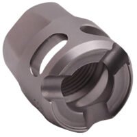 True Precision Inc TPYMICROSS Micro Compensator Y-Type Satin Stainless 416R Stainless Steel 1/2"x28 Threads 9mm/380 ACP