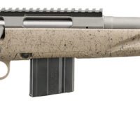 Ruger 46927 American Ranch Gen II Full Size 6.5 Grendel 10+1 16.10" Cobalt Cerakote Spiral Threaded Barrel & Picatinny Rail Steel Receiver, Flat Dark Earth Splatter Adj Comb Synthetic Stock
