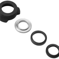 Strike Industries BSOPPRESSORUBASE Oppressor Universal 3-Lug QD Base Set Black/Silver 1/2" & 5/8" Threaded Barrels