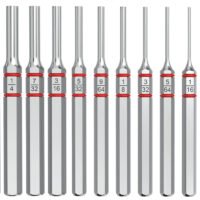 Real Avid AVAPKS Accu-Punch Standard Pin Punch Set Silver Steel Universal Firearm 11 Pieces