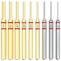 Real Avid AVAPKB Accu-Punch Pin Punch Set Brass/Steel Universal Firearm 11 Pieces