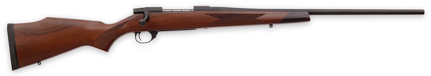 Weatherby VDT270NR4T Vanguard Sporter Full Size 270 Win 5+1 24" Bead Blasted Blued #2 Threaded Barrel, Matte Blued Drilled & Tapped Steel Receiver, Grade A Turkish Walnut Monte Carlo Stock