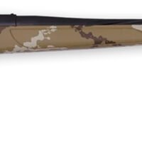 Weatherby VHH7MMPR6B Vanguard Outfitter Full Size 7mm PRC 3+1 26" Black Cerakote #2 Fluted/Threaded Barrel & Drilled & Tapped Steel Receiver, Tan w/Brown & White Sponge Monte Carlo Synthetic Stock