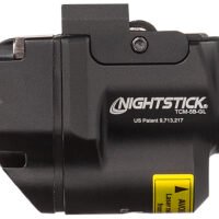 Nightstick TCM5BGL Subcompact Weapon Light with Green Laser  Black Anodized 650 Lumens White LED Glock/Sig Sauer/H&K/Ruger/Smith & Wesson M&P