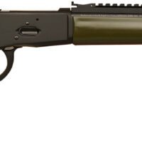 Gforce Arms GFLVR357OD Saddlehorn 357 Mag 10+1 16.50" Black Steel Barrel, Black Picatinny Rail Aluminum Receiver, Fixed Green Synthetic Stock