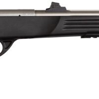 Crickett KSA796 Hunter Adult 22 WMR 1rd 9" Threaded Single Shot Stainless Barrel, Black Synthetic Grips