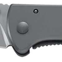 CRKT 6450S Drifter  EDC 2.88" Folding Drop Point Plain Satin 8Cr14MoV SS Blade, Silver Stainless Steel Handle