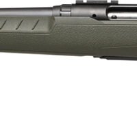 Savage Arms 32131 Axis 2 Compact 308 Win 4+1 20" Matte Black Heavy Sporter Barrel, Matte Black Drilled & Tapped Carbon Steel Receiver, Fixed OD Green Synthetic Stock, Left Hand