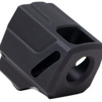 Faxon Firearms FFPACOMPSSS01 EXOS-525 Compensator Black Nitride 6061 Aluminum 1/2"x28 Threads 1.125" OAL Compatible w/ Sig Sauer P365/P365 XL