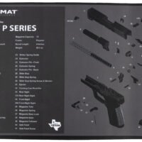TekMat TEKR17KAHRPSRS KAHR Cleaning Mat Black Rubber 11"x17" KAHR Diagram