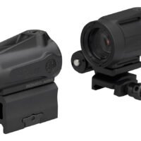 Sig Sauer Electro-Optics SORJMSR501 Romeo-MSR Gen II w/Juliet5 Micro Magnifier Black 1x20mm/5x42mm, 2 MOA Red Dot and Magnifier