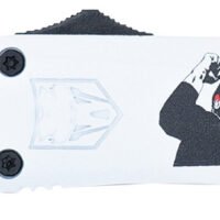 CobraTec Knives MTRP24FTTNS FS-3 Trump 2024 OTF Tanto Plain D2 Steel Blade White Trump Fight 2024 Aluminum Cerakoted Handle