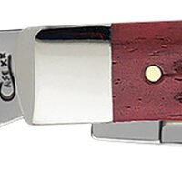 Case 00783 Trapper  Medium 3.25"/3.27" Folding Clip Point/Spey Plain Mirror Polished Tru-Sharp SS Blade Corn Cob Jigged Old Red Bone Handle