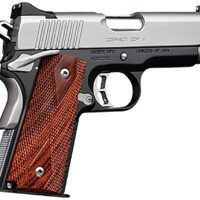 Kimber Mfg.,inc 3200018CA Custom CDP II (CA) 45 ACP 8+1 5" Front Serrations Stainless Steel Slide Brush Polished Front Strap Checkering Laminated Gray/Black Double Diamond Grip