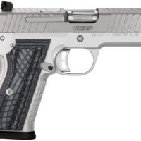 Kimber Mfg.,inc 3100012 KDS9C  9mm 15+1 4.09" KimPro Silver  Front and Rear Serrations Stainless Steel Slide Gray and Black G10 Crosshatch Grip