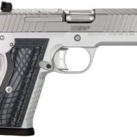 Kimber Mfg.,inc 3100013 KDS9C  9mm 10+1 4.09" KimPro Silver  Front and Rear Serrations Stainless Steel Slide Gray and Black G10 Crosshatch Grip