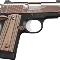 Kimber Mfg.,inc 3300173 Micro Rose Gold NS 380 ACP 7+1 2.75" Rose Gold PVD Coating Steel Slide Matte Black G10 Grip