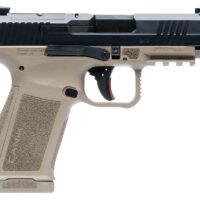 Canik HG7883BDN Mete MC9LS Sub-Compact Frame 9mm Luger 17+1 3.64" Black Steel Barrel, Black Nitride Serrated Steel Slide, Flat Dark Earth Polymer Frame w/Picatinny Rail, Interchangeable Backstrap Grip