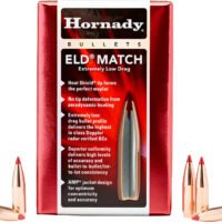 Hornady 263331   6.5mm .264 147gr Extremely Low Drag-Match 500 Per Box/6 Case