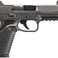 FN 66-101950 510 Tactical 10mm 10+1 4.71" Black Steel Threaded Barrel, Gray PVD Optic Cut/Serrated Stainless Steel Slide & Polymer Frame w/Picatinny Rail, Interchangeable Backstrap Grip