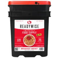 Wise Foods RW10121 Emergency Supplies Breakfast Bucket 120 Servings