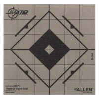 Allen 15789 Thermal Target Sight-In Grid Hanging Paper 6" x 6" Black/Gray