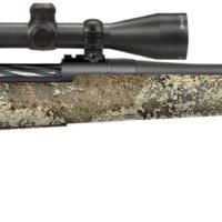 Mossberg 28257 Patriot Super Bantam w/Optic 350 Legend 4+1 22" Matte Blued Fluted Threaded Barrel, Matte Blued Drilled & Tapped Receiver, Adj LOP TrueTimber Strata Synthetic Stock, 3-9x40mm Duplex