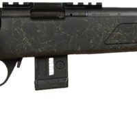 Bergara Rifles BMR007 BMR-X  22 LR 10+1 18" Blued Heavy Threaded Barrel, Blued Picatinny Rail Receiver, Adj LOP Green w/Black Webbing Synthetic Stock