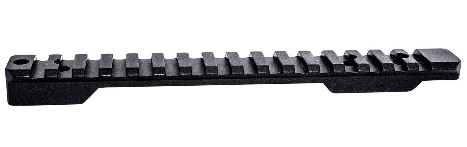 Weatherby P00252705 Picatinny Rail Black Hardcoat Anodized Alloy Fits Weatherby Mark V Magnum 9-Lug Action