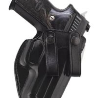 Galco SUM226B Summer Comfort  IWB Black Leather Compatible w/ Glock 19X/19 Gen1-5/23 Gen2-5 Belt Loop Mount Right Hand