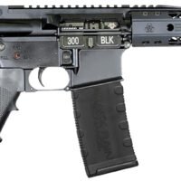 Black Rain Ordnance Spec15 300 Blackout 30+1 10.50" Black Nitride Steel Barrel, 10" M-LOK Handguard, Black Anodized Aluminum Picatinny Rail Receiver, Tactical SBA3 Brace, Black G.I. Grip