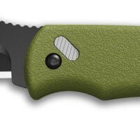 Outdoor Edge RMG222C RazorMini  2.20" Folding Plain 420J2 SS Blade OD Green ABS Polymer Handle