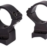 Talley 95X719 Scope Mount/Ring Combo  Black Anodized Aluminum 1" Tube, Savage (8-40) Round Receiver w/Accutrigger, High Rings