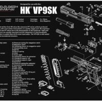 TekMat TEKR17HKVP9SK HK VP9SK Cleaning Mat Black/White Rubber 11"x17" HK VP9SK Parts Diagram