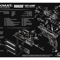 TekMat TEKR17RUGERLC9 Ruger LC9 Cleaning Mat Black/White Rubber 11"x17" Ruger LC9 Parts Diagram