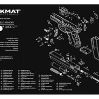 TekMat TEKR17XDMOD2 Springfield Armory XD MOD 2 Cleaning Mat Black/White Rubber 11"x17" Springfield Armory XD MOD 2 Parts Diagram