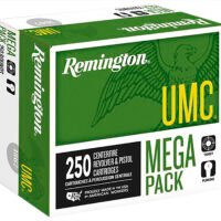 Remington Ammunition 23731 UMC Mega Pack 38Special 130gr Full Metal Jacket 250 Per Box/4 Case