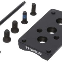 TruGlo TGTG8950M2 Pistol Red Dot Sight Mount  Black Nitride Fortress Steel Trijicon RMR Mount