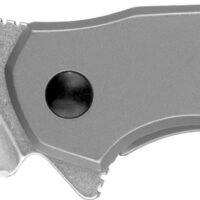 Kershaw 1375 Valve  EDC 2.25" Folding Drop Point Plain Stonewashed 4Cr14 Blade, Bead Blasted Stainless Steel Handle