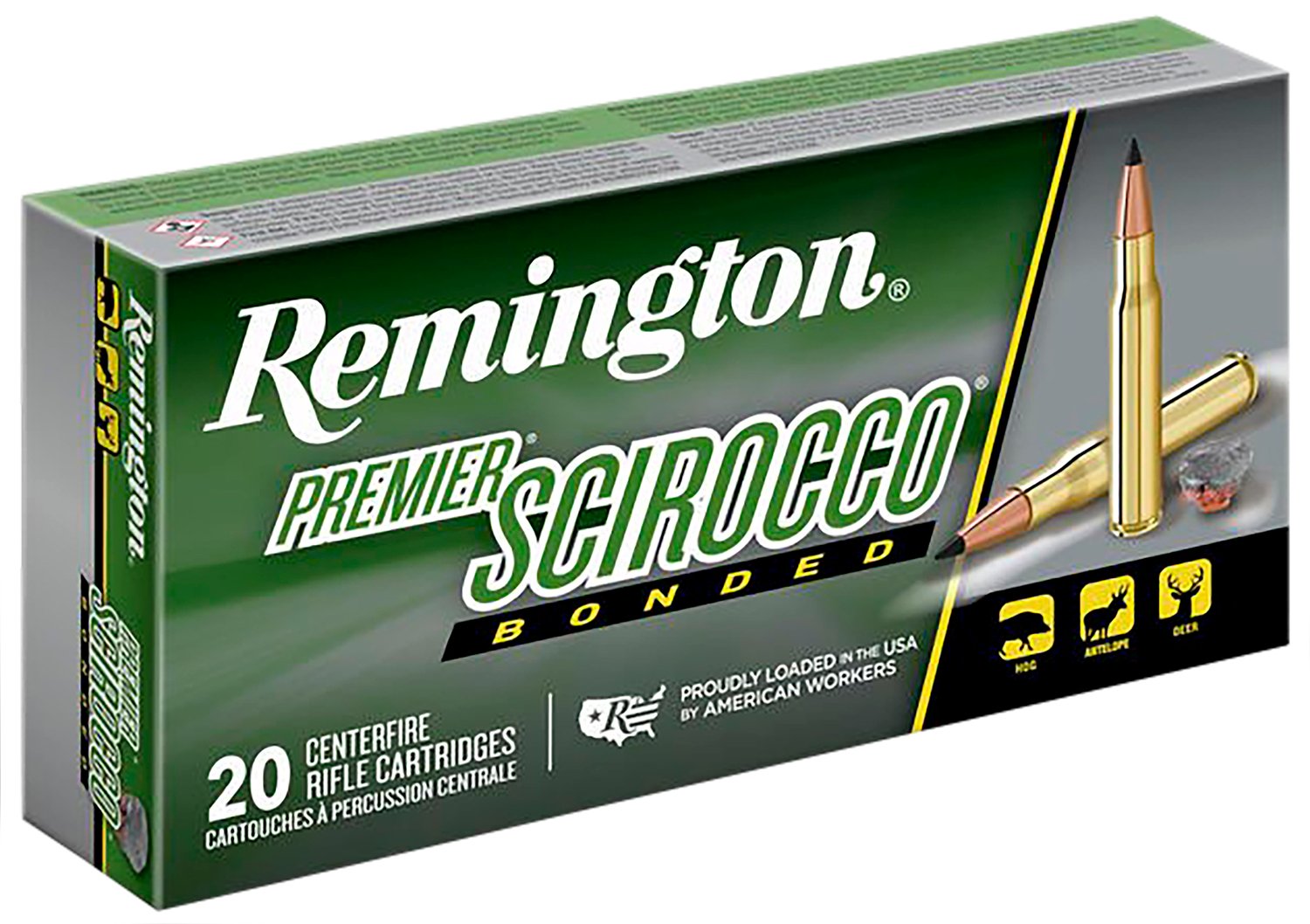 Remington Ammunition 29345 Premier Scirocco Bonded 300WSM 180gr Swift Scirocco Bonded 20 Per Box/10 Case