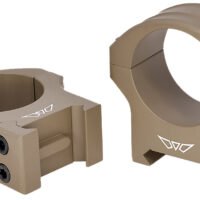 Warne 8514DE HyperLite  Dark Earth Cerakote MagnaFusion Alloy 30mm Tube Maxima/Weaver/Picatinny