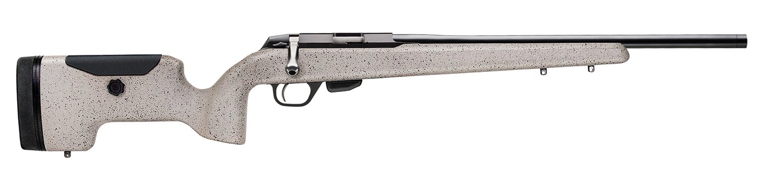 Tikka JRT1XU309SB T1X UPR 17 HMR 10+1 16" Black Threaded Barrel, Black Drilled & Tapped Steel Receiver, Desert Sand Textured Fixed Carbon Fiber/Fiberglass Stock, Right Hand