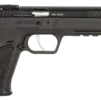 Tanfoglio TFFTAC22AS Force Tactical 22 LR 10+1 4.40" Threaded Barrel, Black Serrated Slide, Black Polymer Frame w/Beavertail & Picatinny Rail, Black Polymer Grip