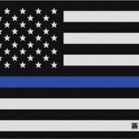 TEKMAT ARMORERS BENCH MAT - 11"X17" POLICE SUPPORT FLAG