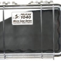 Pelican 1040025100 Micro Case  Black/Clear Polycarbonate 7.50" Long