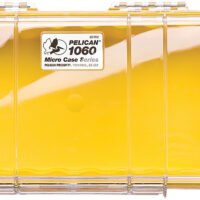 Pelican 1060027100 Micro Case  Yellow/Clear Polycarbonate 9.88" Long