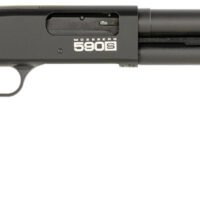 Mossberg 51608 590S  Compact 12 Gauge Pump 3" 9+1 18.50" Drilled & Tapped Receiver, Synthetic Stock